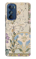 White Lily Moto Edge 30 Back Cover