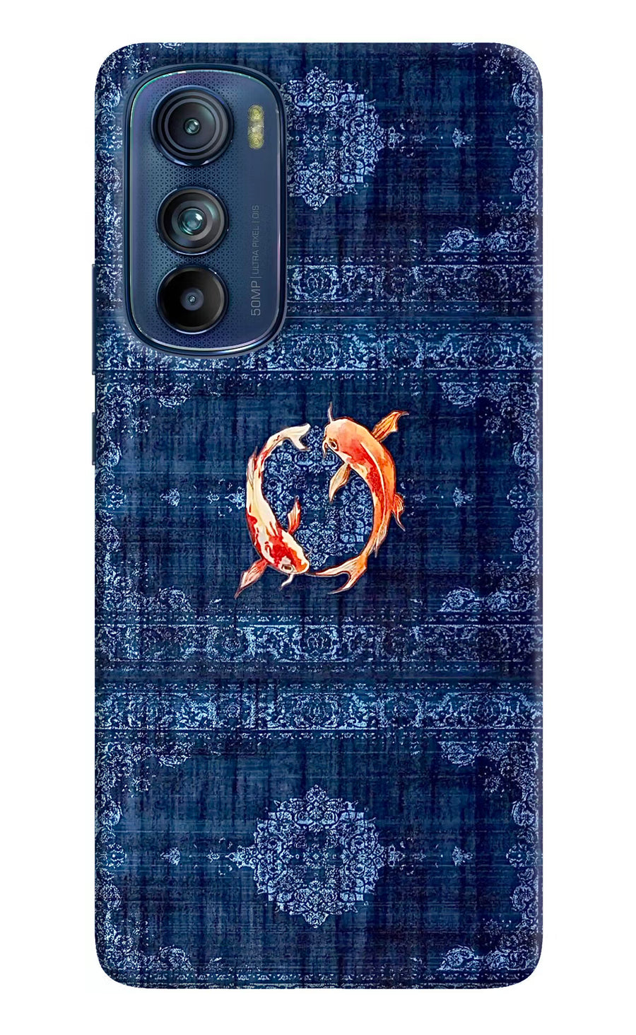 Koi Blue Moto Edge 30 Back Cover, Hard case