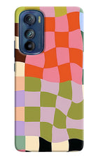 Wavy Grid Moto Edge 30 Back Cover