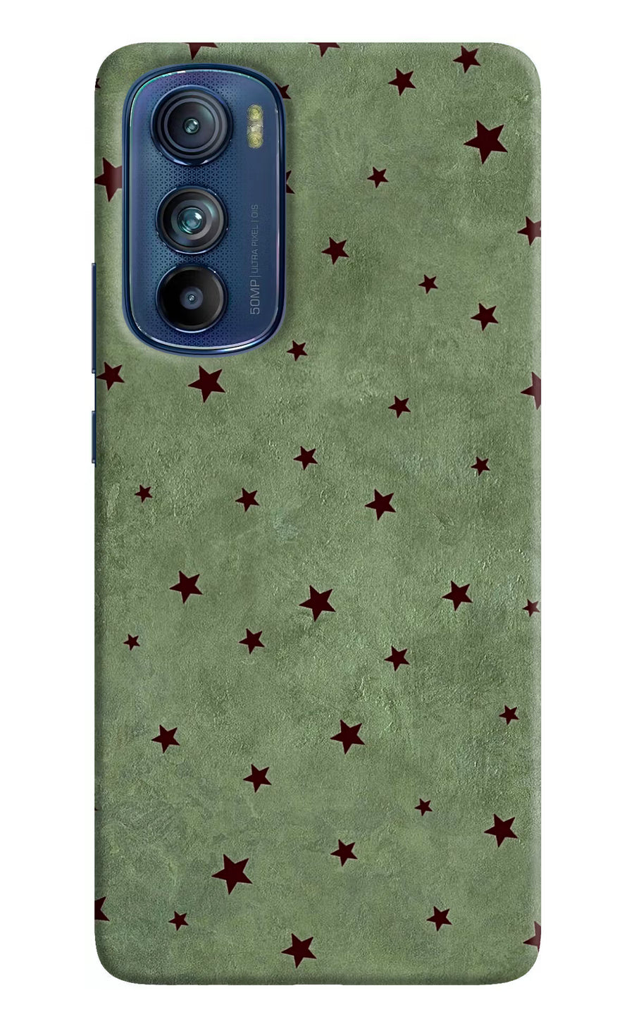 Green Stars Moto Edge 30 Back Cover, Hard case