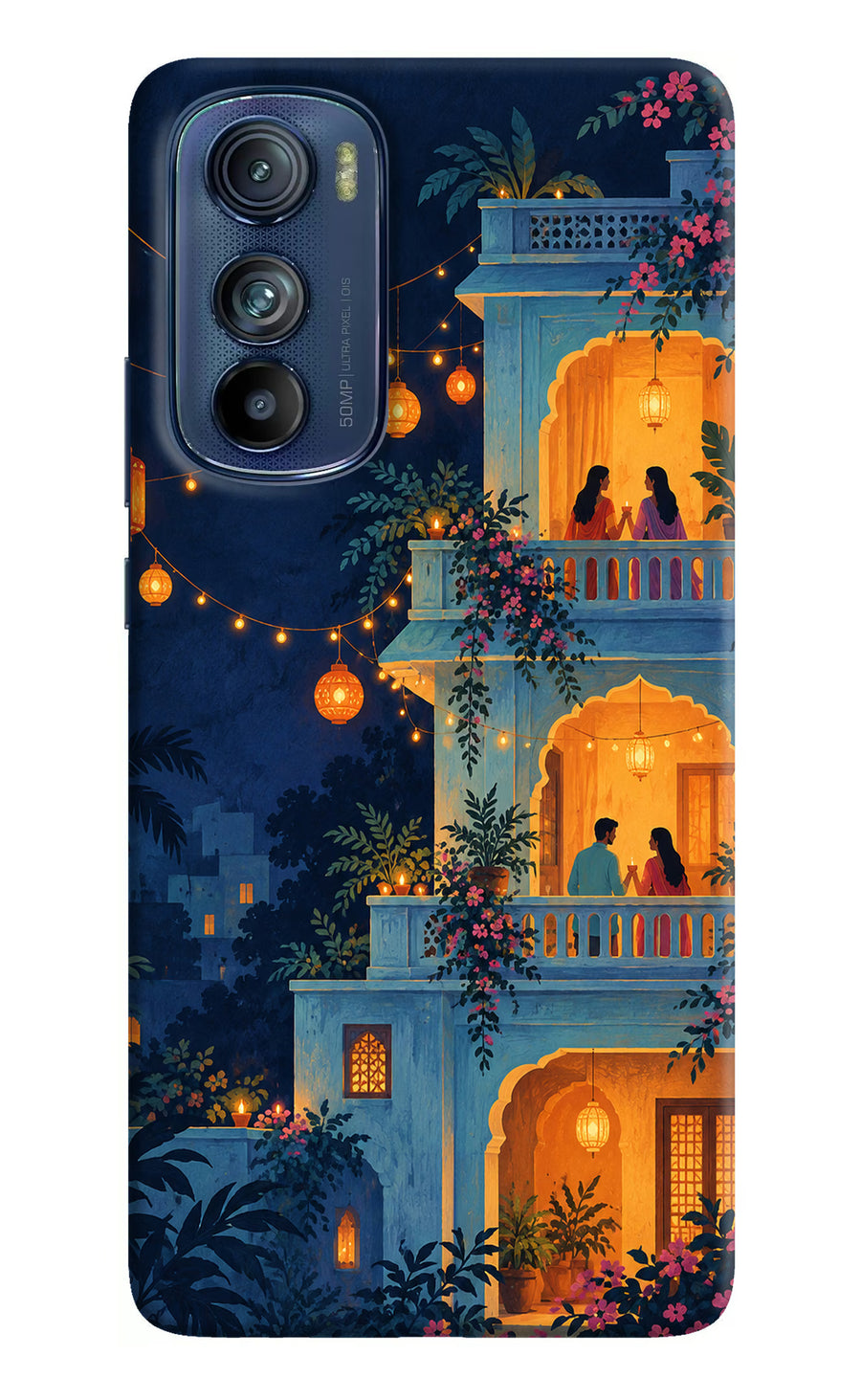 Balcony Glow Moto Edge 30 Back Cover, Hard case
