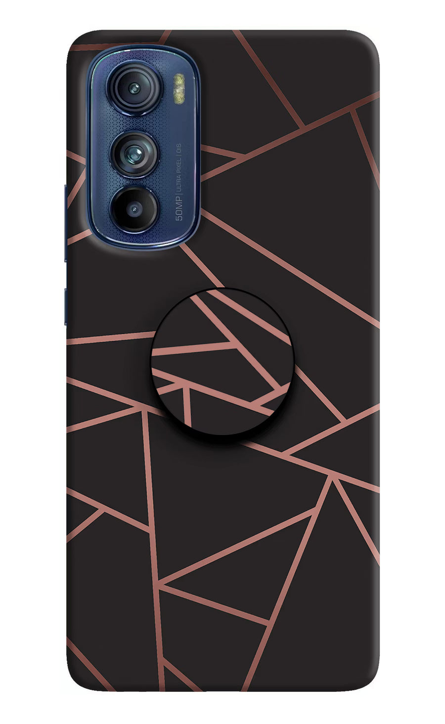 Geometric Pattern Moto Edge 30 Pop Case, Hard case