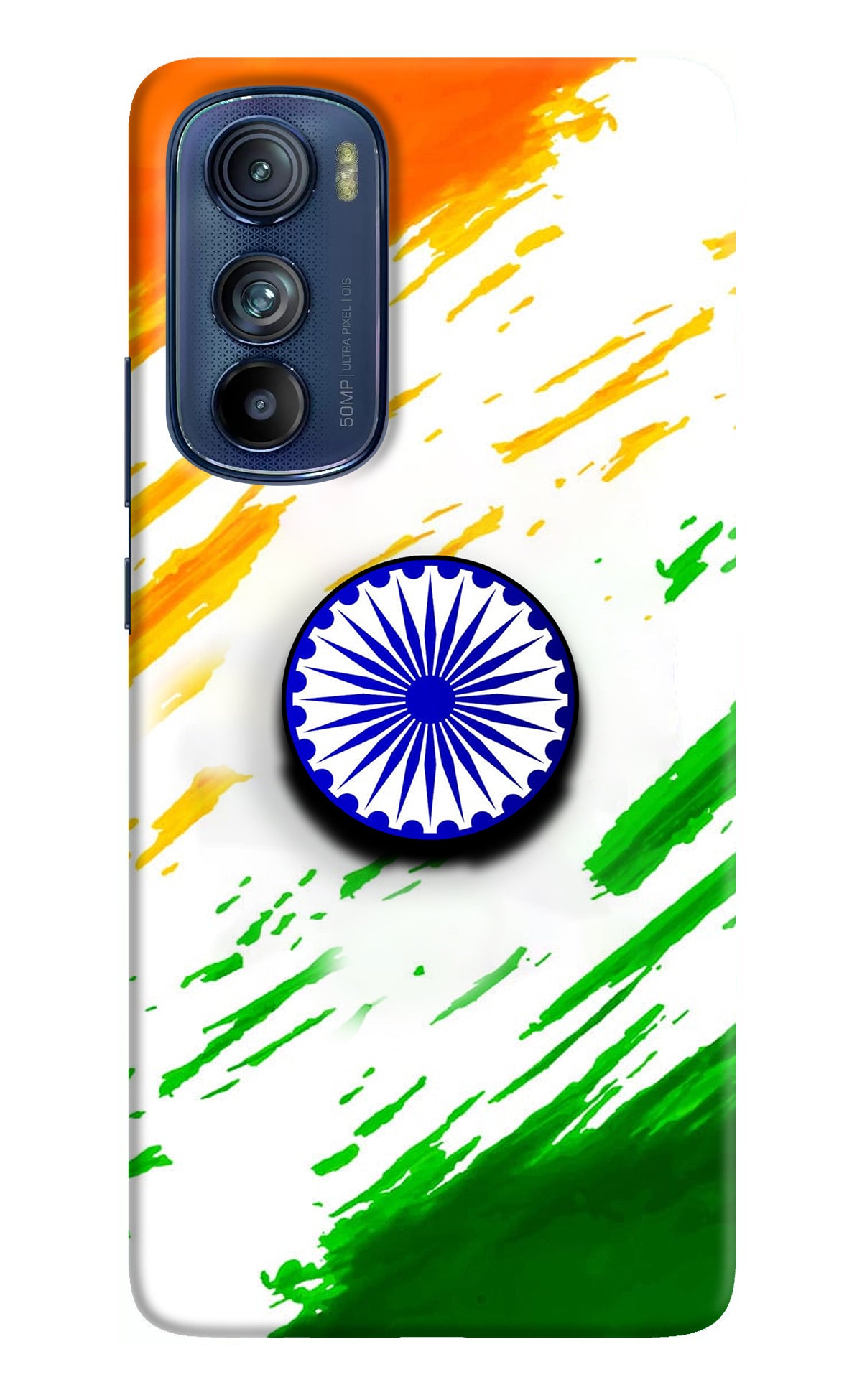 Indian Flag Ashoka Chakra Moto Edge 30 Pop Case