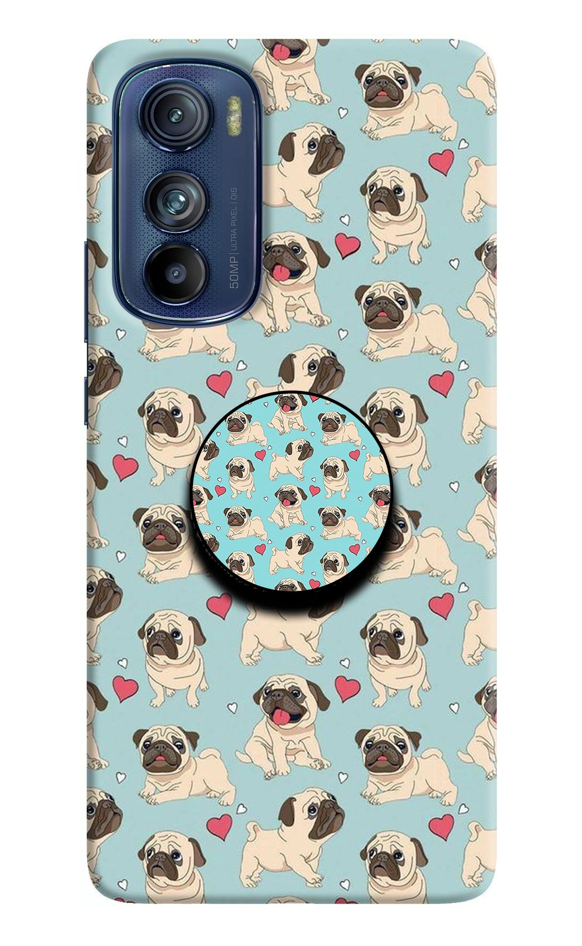 Pug Dog Moto Edge 30 Pop Case