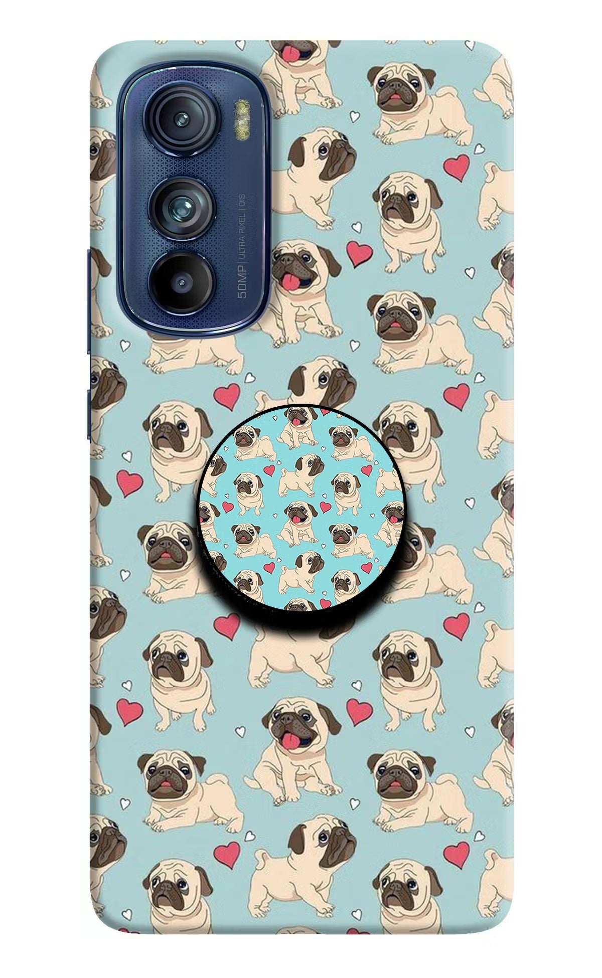 Pug Dog Moto Edge 30 Pop Case by Casekaro