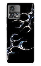 Chrome Tribal Moto Edge 30 Fusion Hard Case Back Cover by Casekaro
