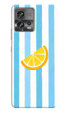 Summer Lemon Moto Edge 30 Fusion Hard Case Back Cover by Casekaro