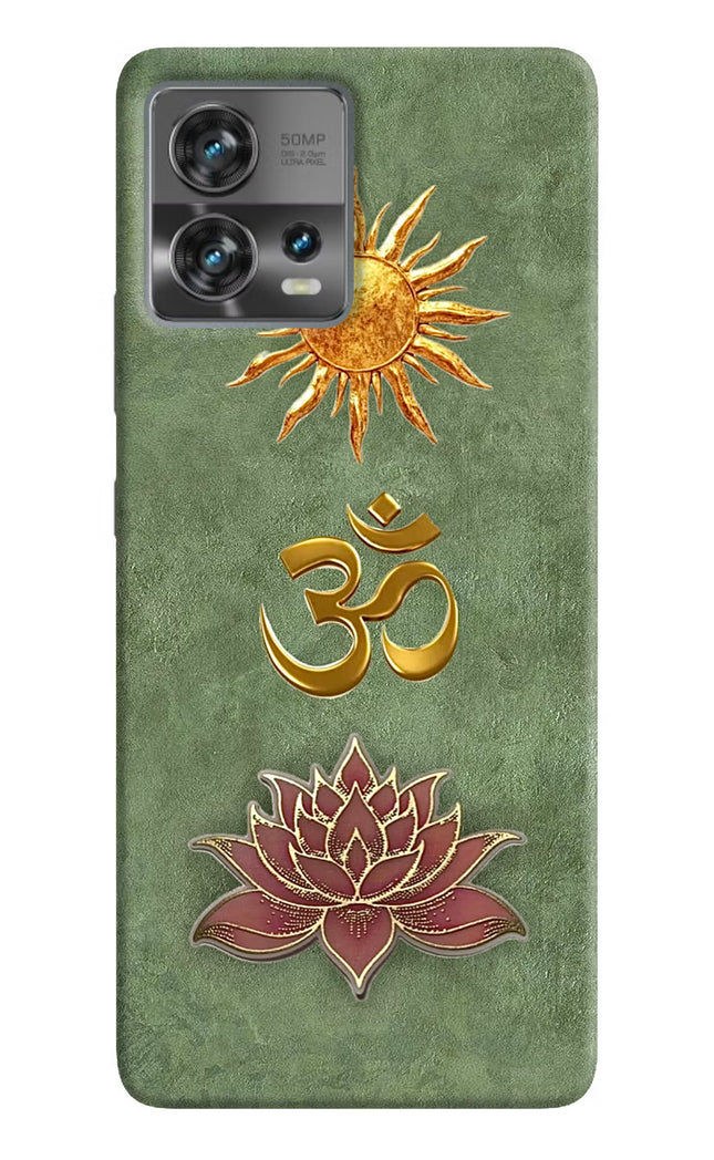 Om & Lotus Moto Edge 30 Fusion Back Cover