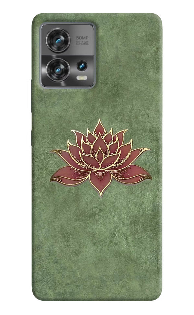 Lotus Grace Moto Edge 30 Fusion Hard Case Back Cover by Casekaro