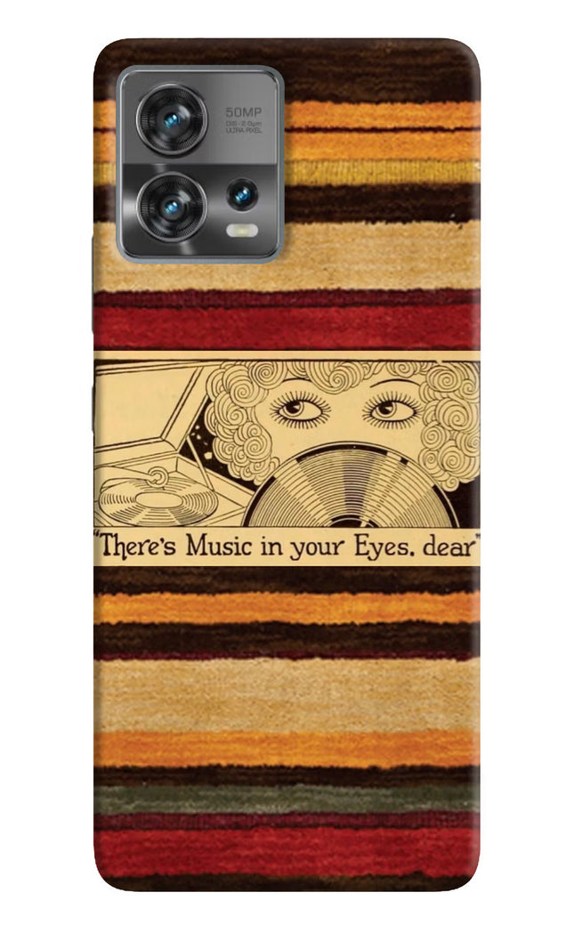 Vinyl Stripes Moto Edge 30 Fusion Hard Case Back Cover by Casekaro