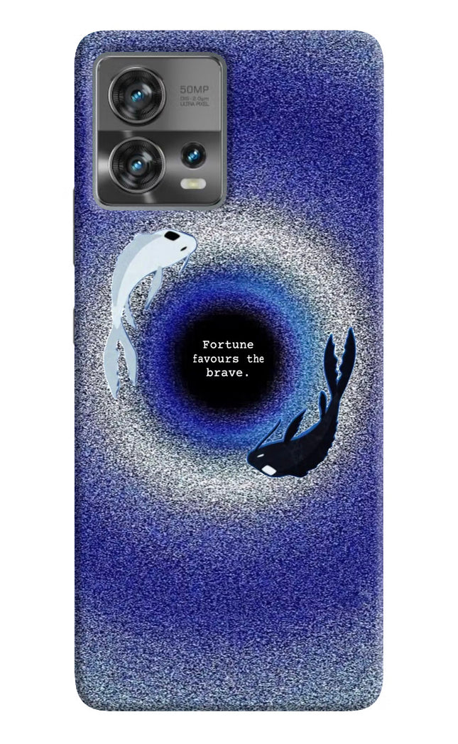 Dark Koi Moto Edge 30 Fusion Hard Case Back Cover by Casekaro