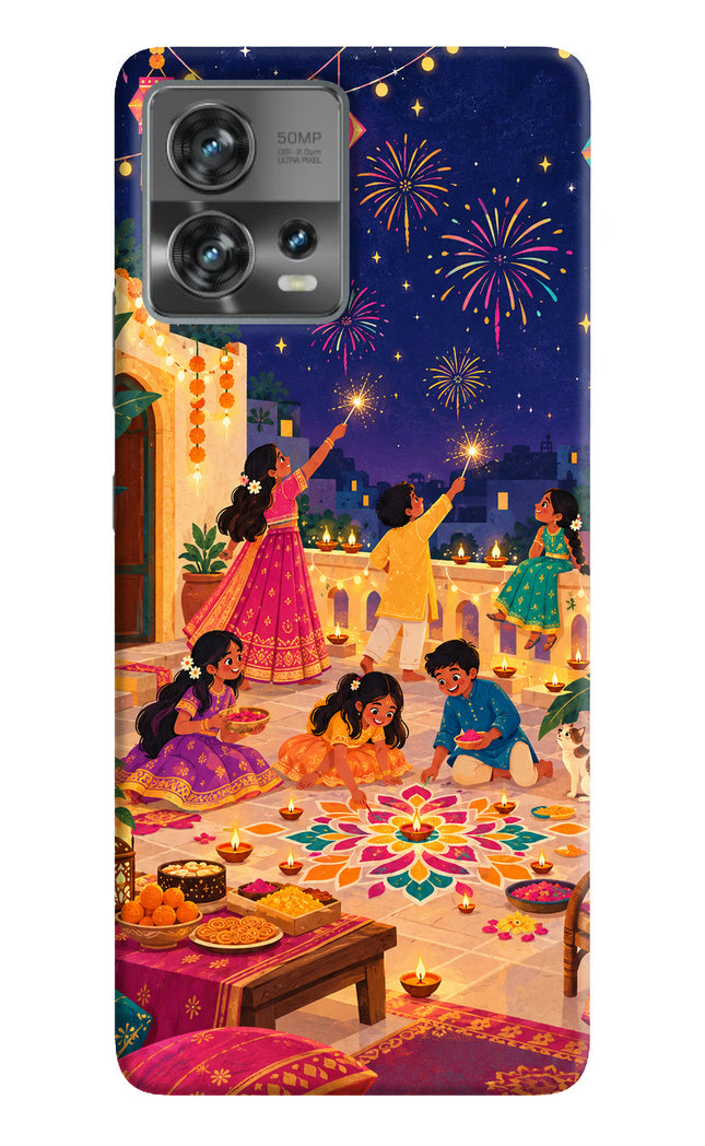 Diwali Night Moto Edge 30 Fusion Back Cover