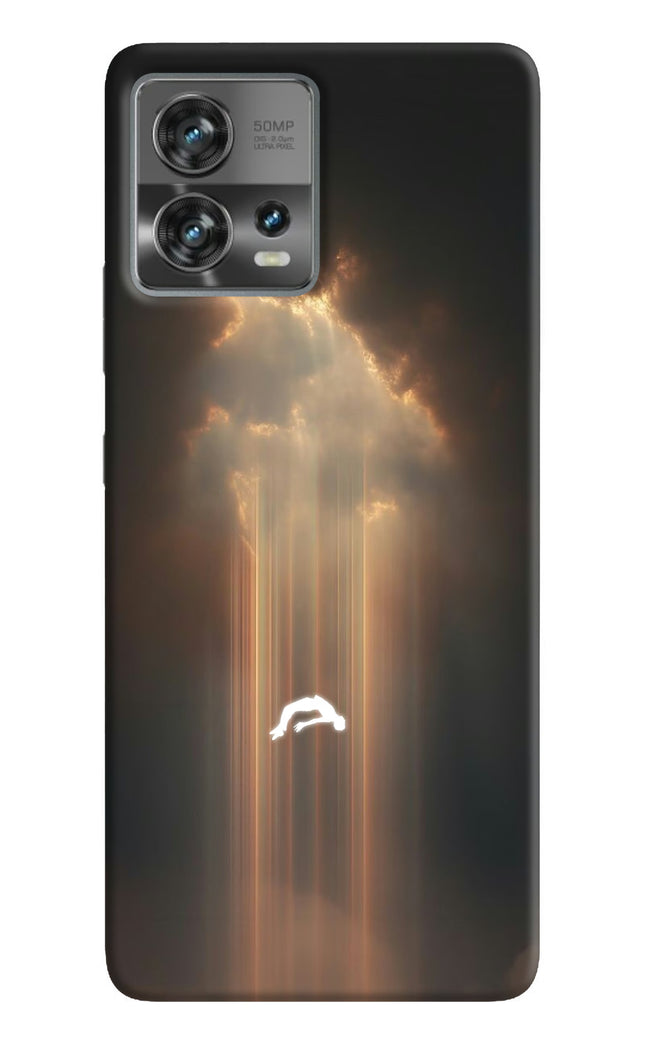 Heavenly Beam Moto Edge 30 Fusion Hard Case Back Cover by Casekaro