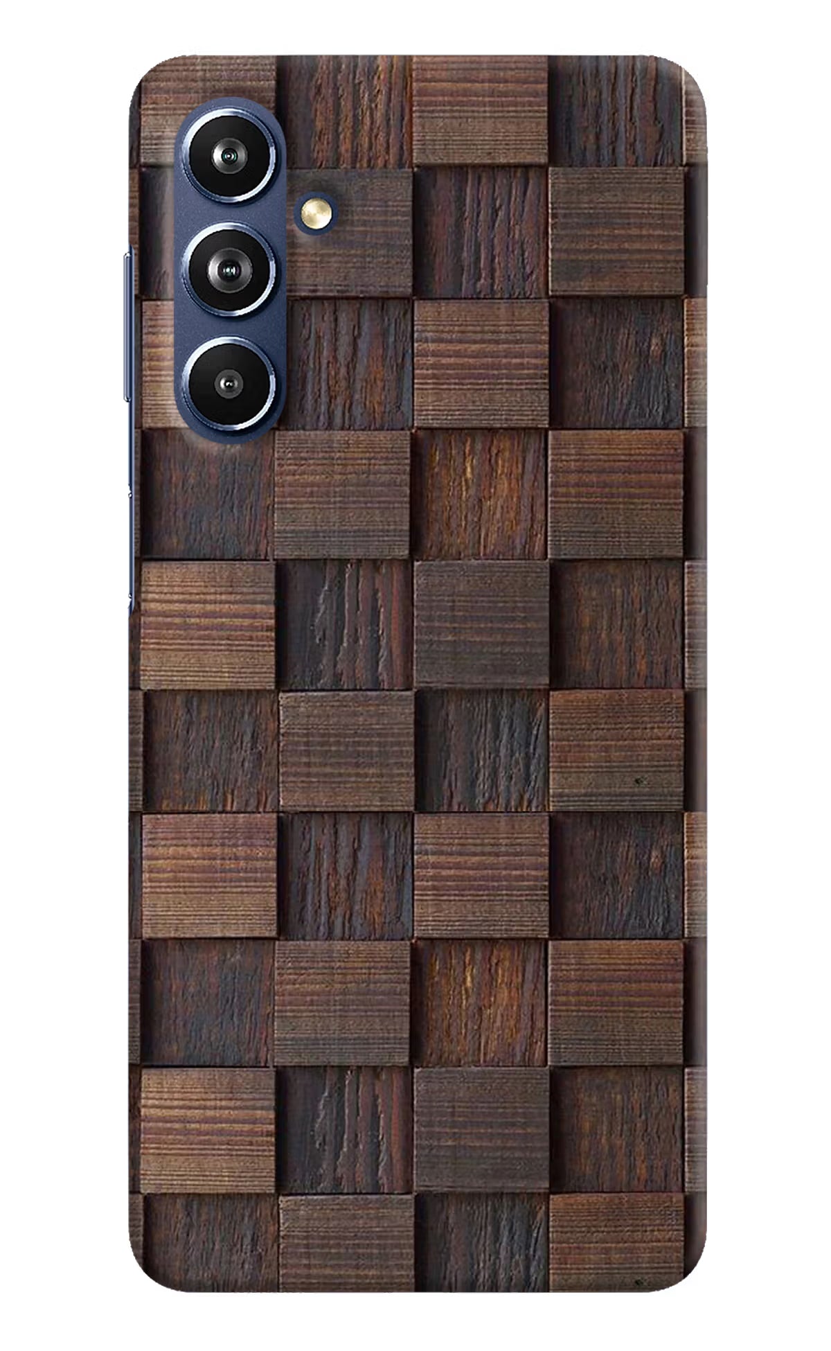Wooden Cube Design Samsung F54 5G Hard Case Back Cover by Casekaro