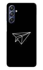 Paper Plane White Samsung F54 5G Hard Case Back Cover by Casekaro