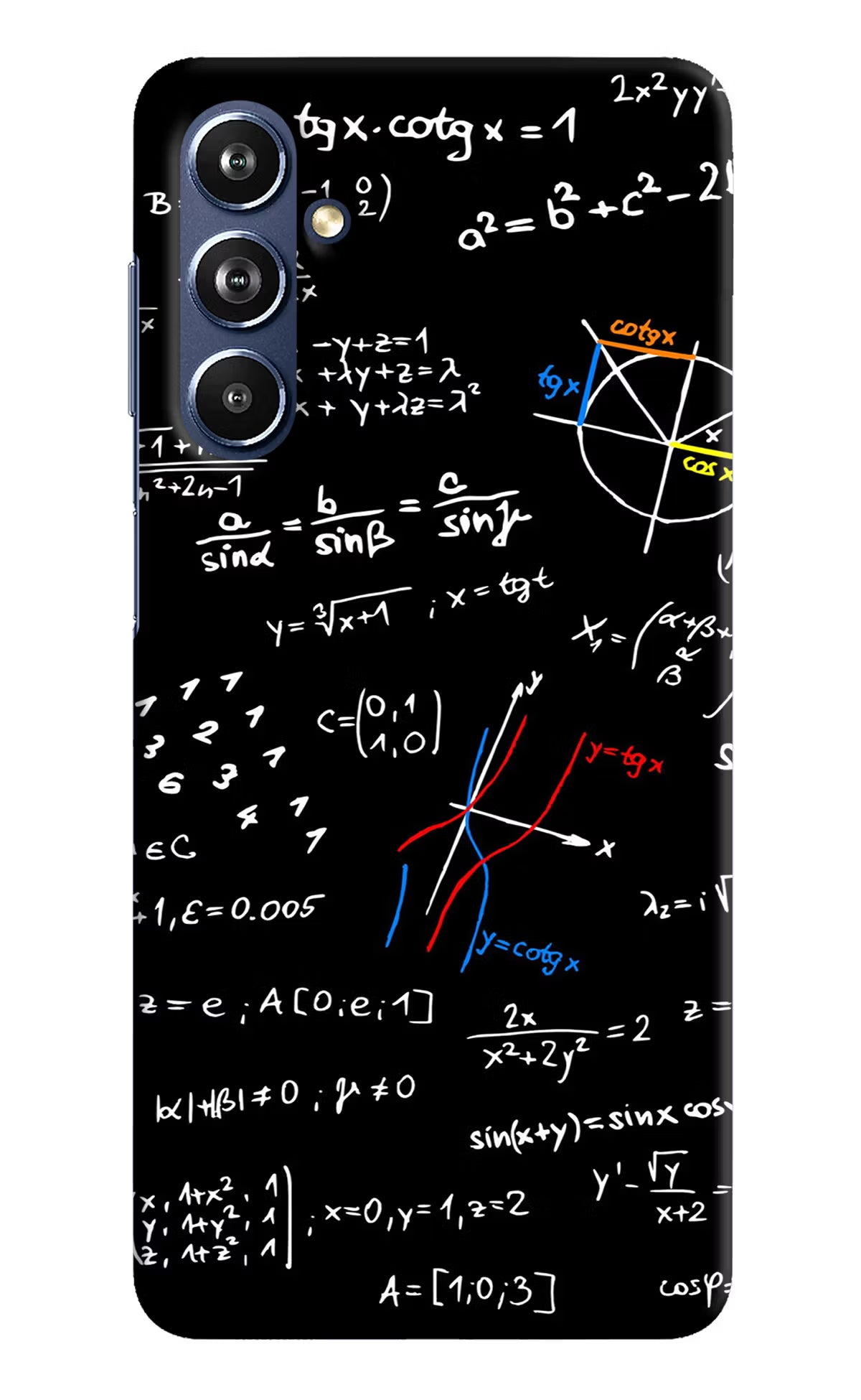Mathematics Formula Samsung F54 5G Hard Case Back Cover by Casekaro
