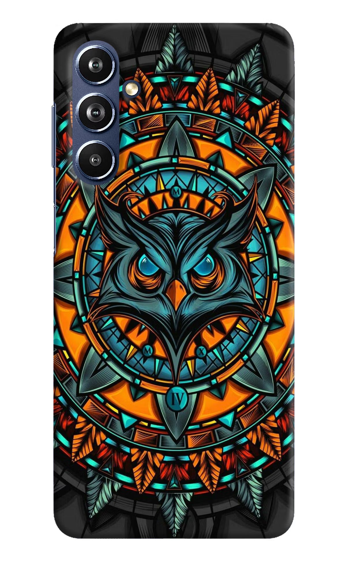 Angry Owl Art Samsung F54 5G Hard Case Back Cover by Casekaro