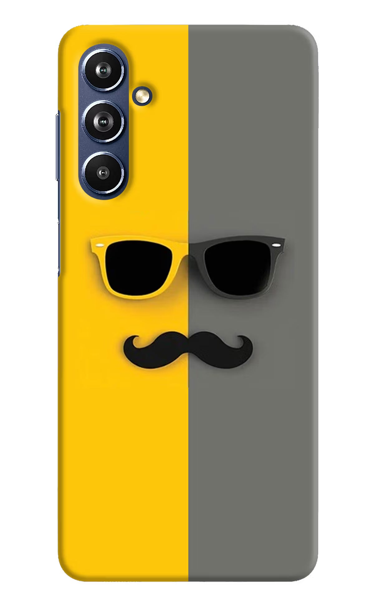 Sunglasses with Mustache Samsung F54 5G Hard Case Back Cover by Casekaro