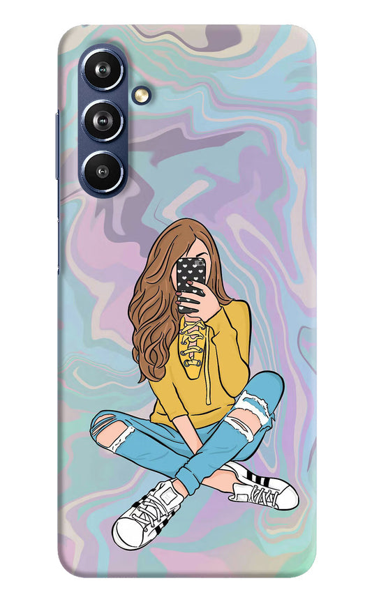 Selfie Girl Samsung F54 5G Hard Case Back Cover by Casekaro