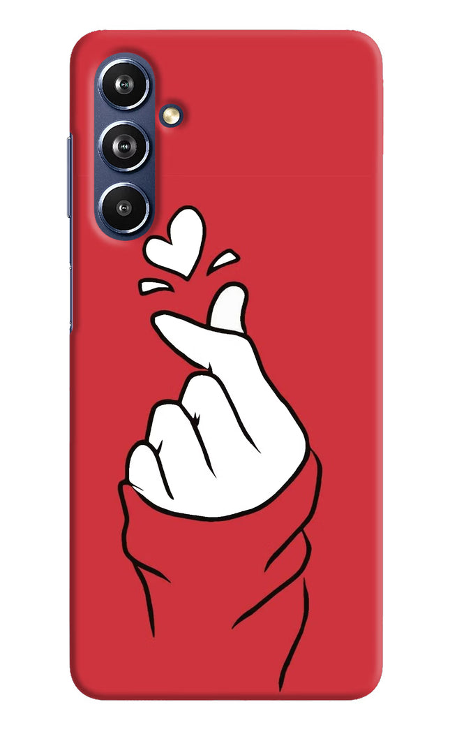 Korean Love Sign Samsung F54 5G Hard Case Back Cover by Casekaro