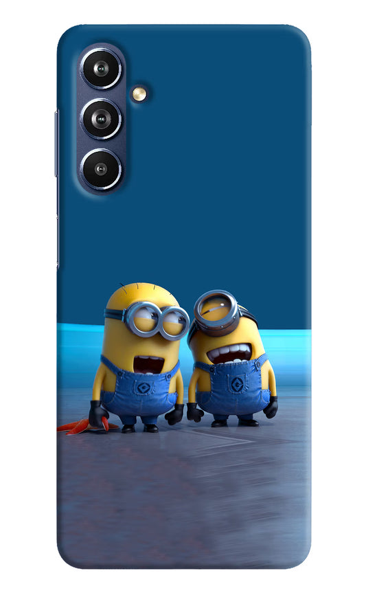 Minion Laughing Samsung F54 5G Hard Case Back Cover by Casekaro