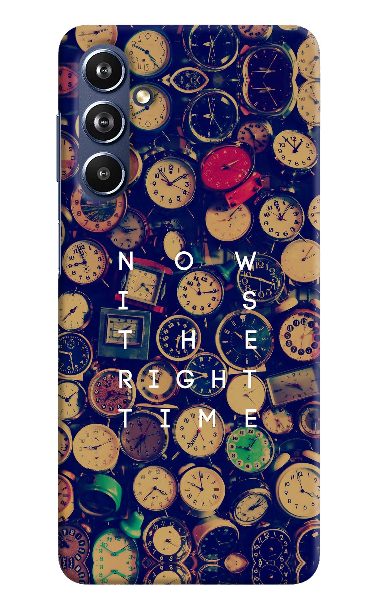 Now is the Right Time Quote Samsung F54 5G Hard Case Back Cover by Casekaro