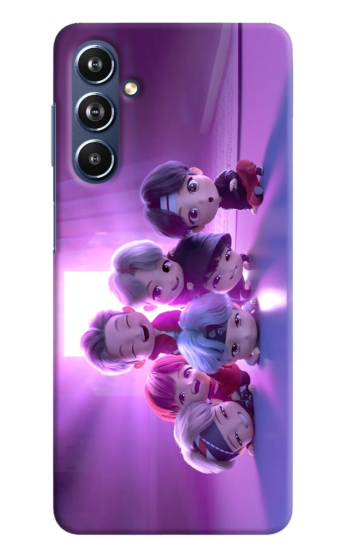 BTS Chibi Samsung F54 5G Hard Case Back Cover by Casekaro