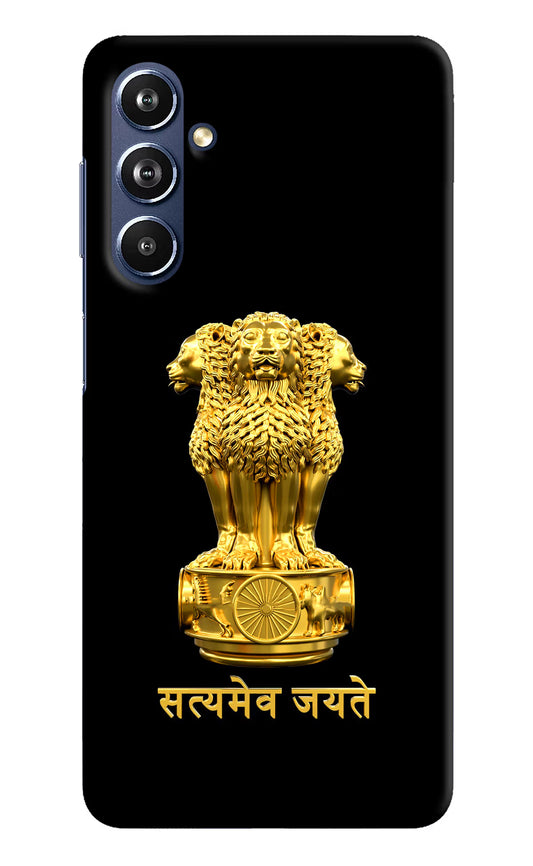 Satyamev Jayate Golden Samsung F54 5G Hard Case Back Cover by Casekaro