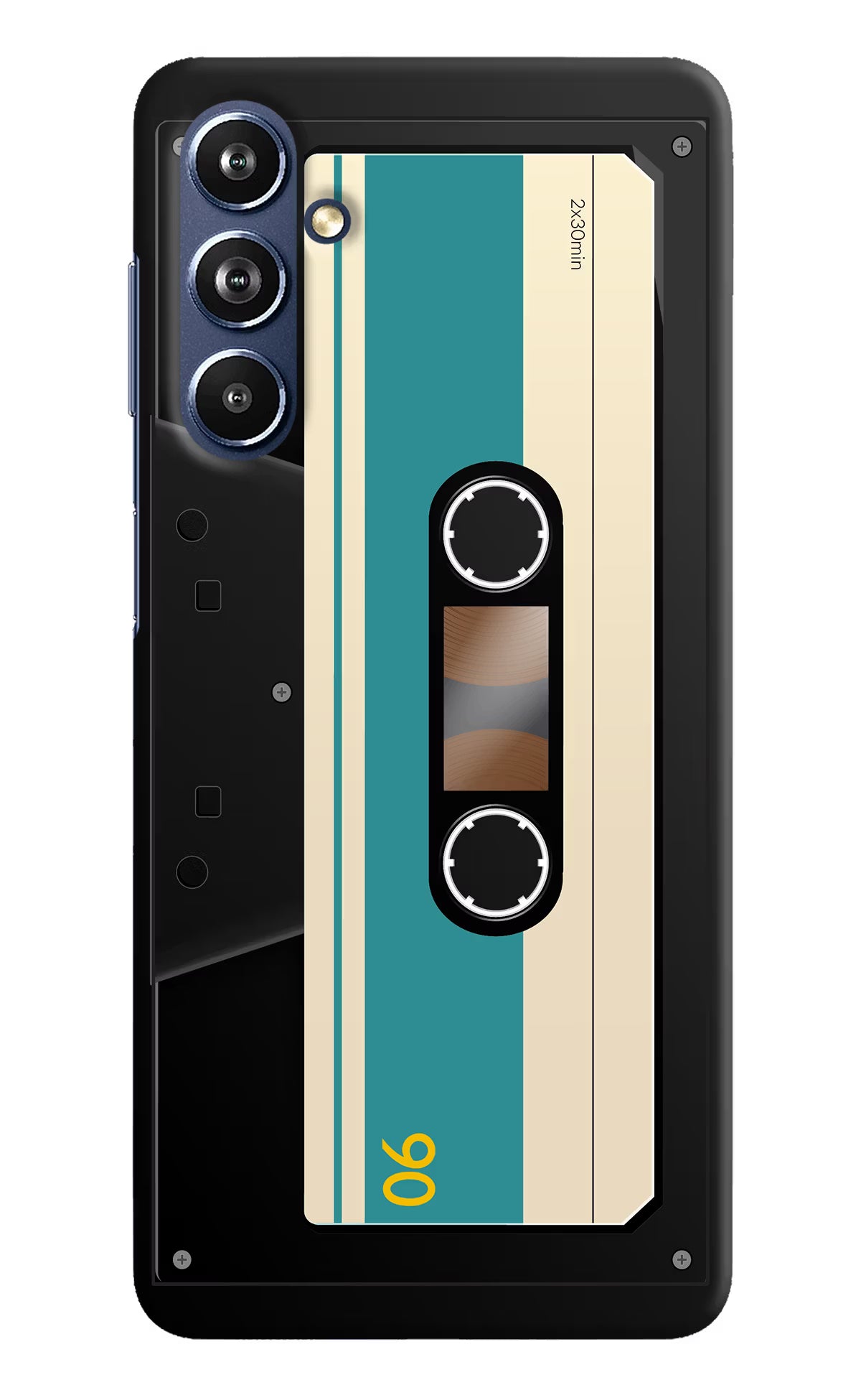Cassette Samsung F54 5G Hard Case Back Cover by Casekaro