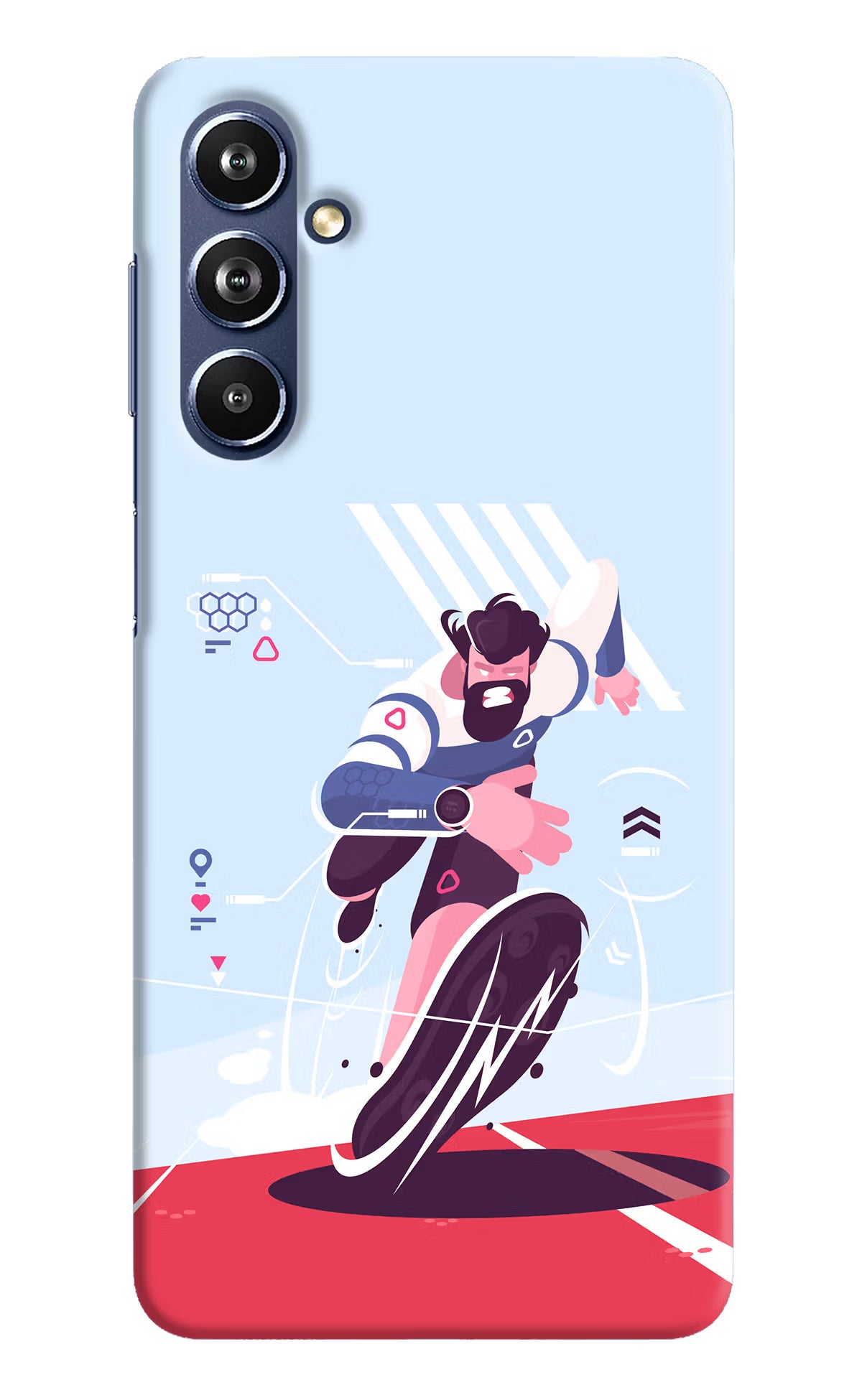 Run Pro Samsung F54 5G Hard Case Back Cover by Casekaro