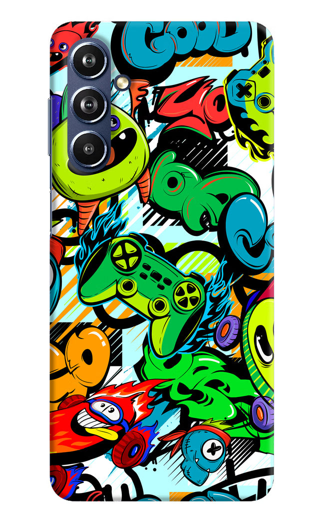 Game Doodle Samsung F54 5G Hard Case Back Cover by Casekaro