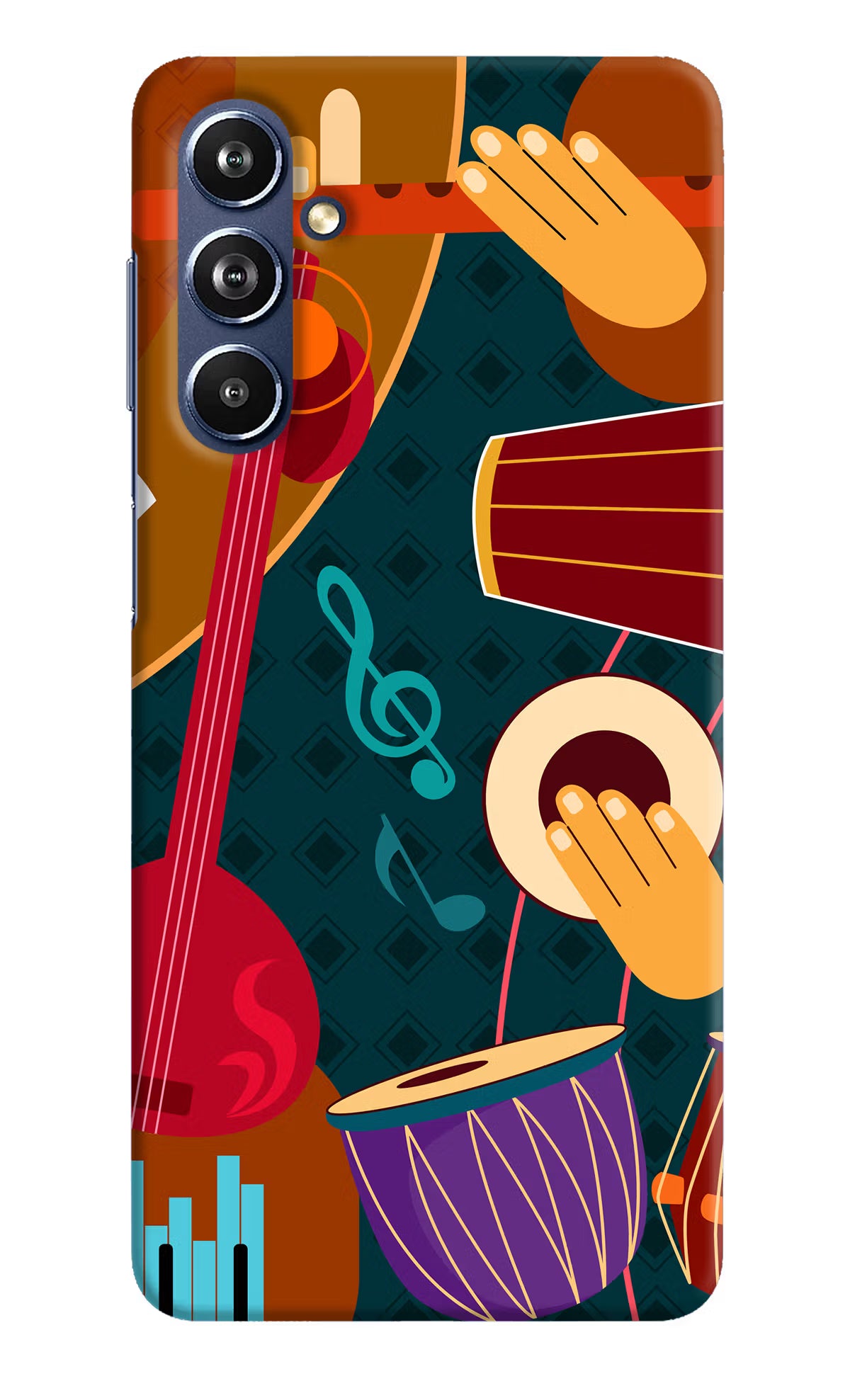 Music Instrument Samsung F54 5G Hard Case Back Cover by Casekaro