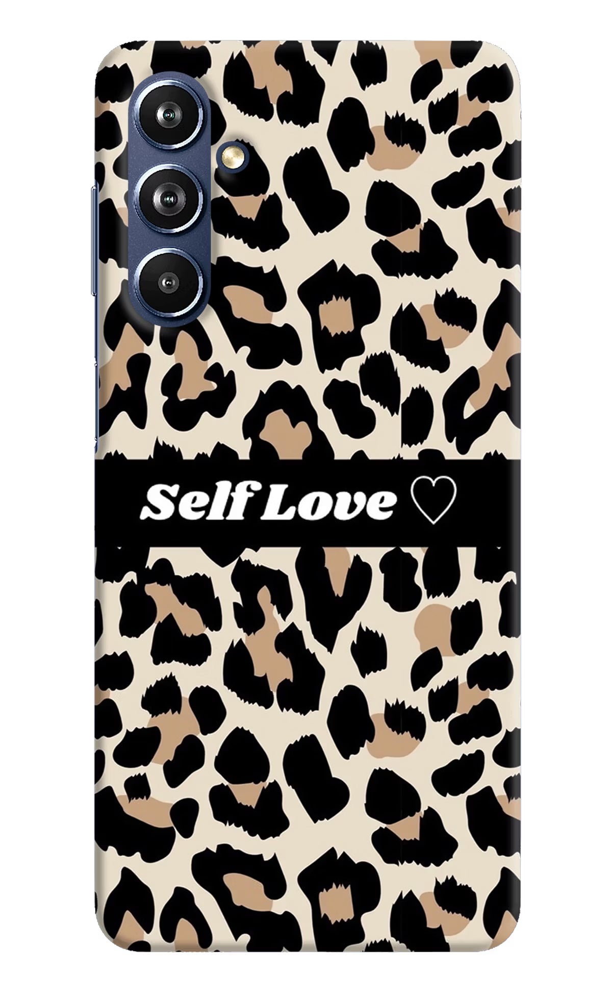 Leopard Print Self Love Samsung F54 5G Hard Case Back Cover by Casekaro