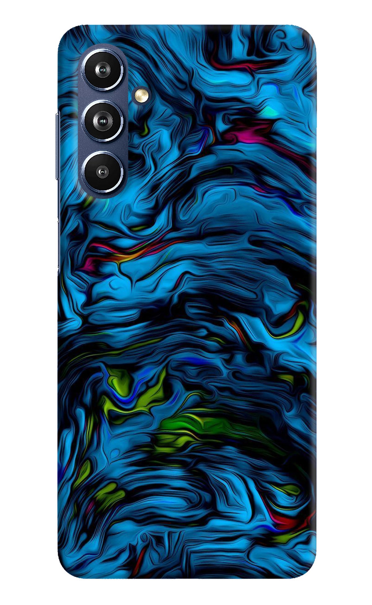 Dark Blue Abstract Samsung F54 5G Back Cover