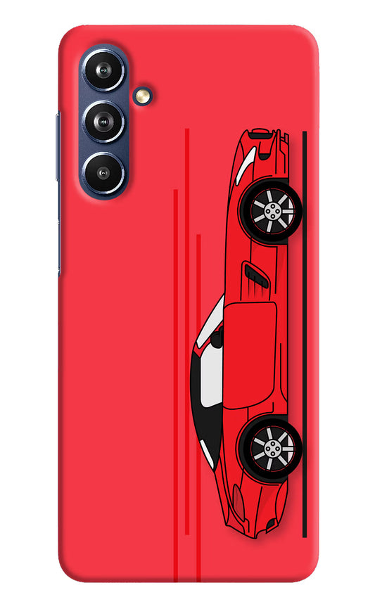 Red Velocity Samsung F54 5G Hard Case Back Cover by Casekaro