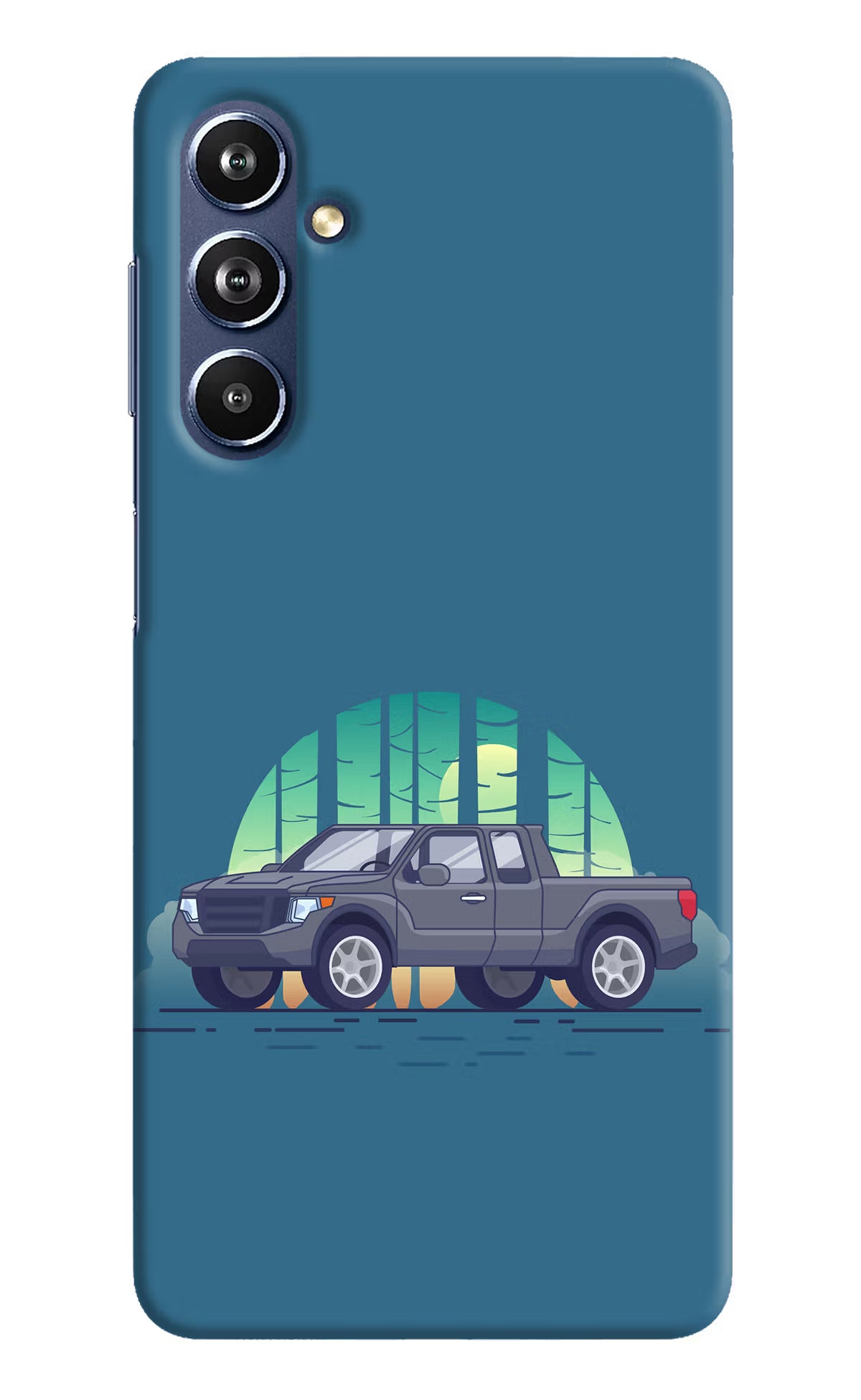 Retro Garage Vibe Samsung F54 5G Hard Case Back Cover by Casekaro
