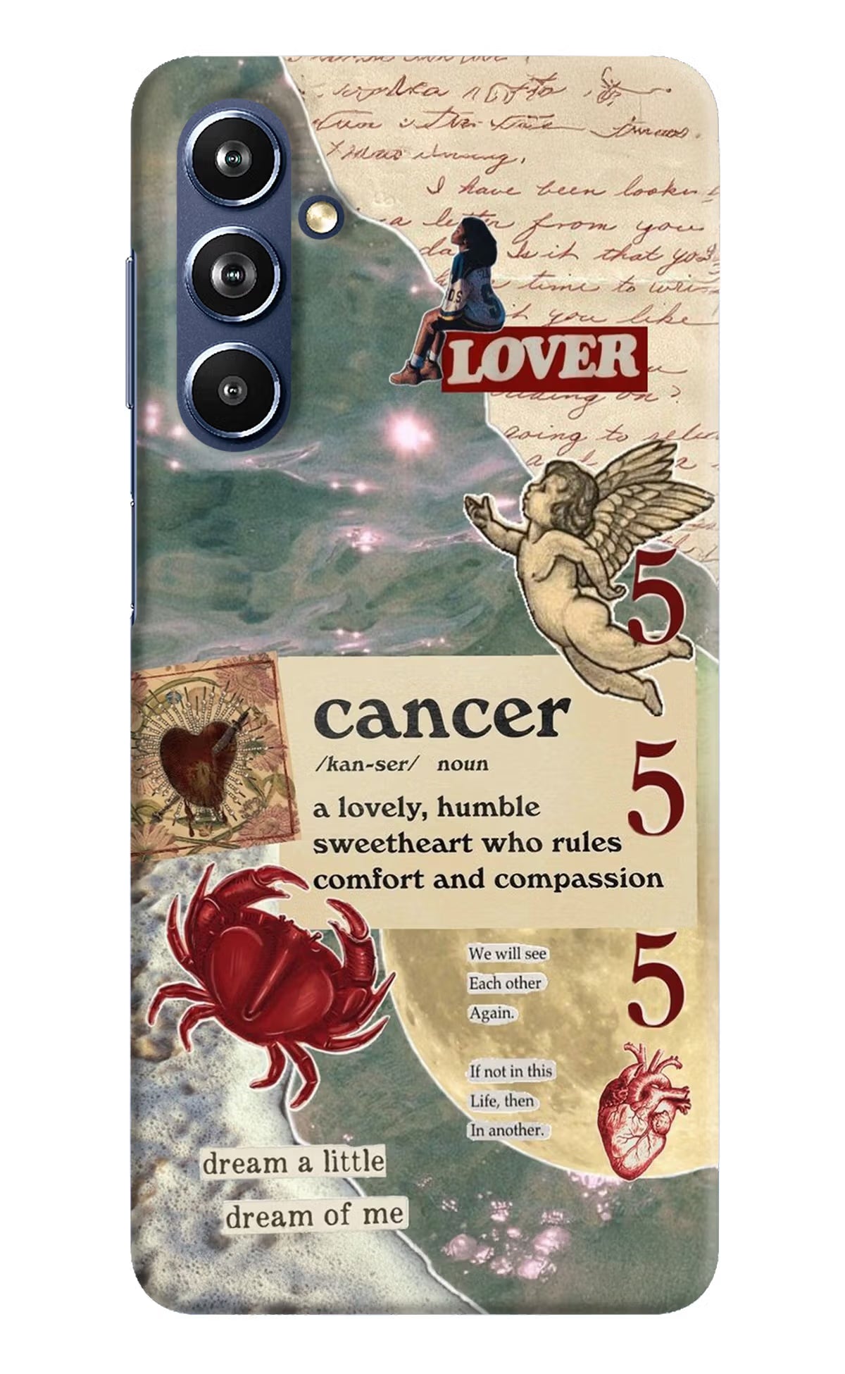 Cancer Zodiac Samsung F54 5G Hard Case Back Cover by Casekaro