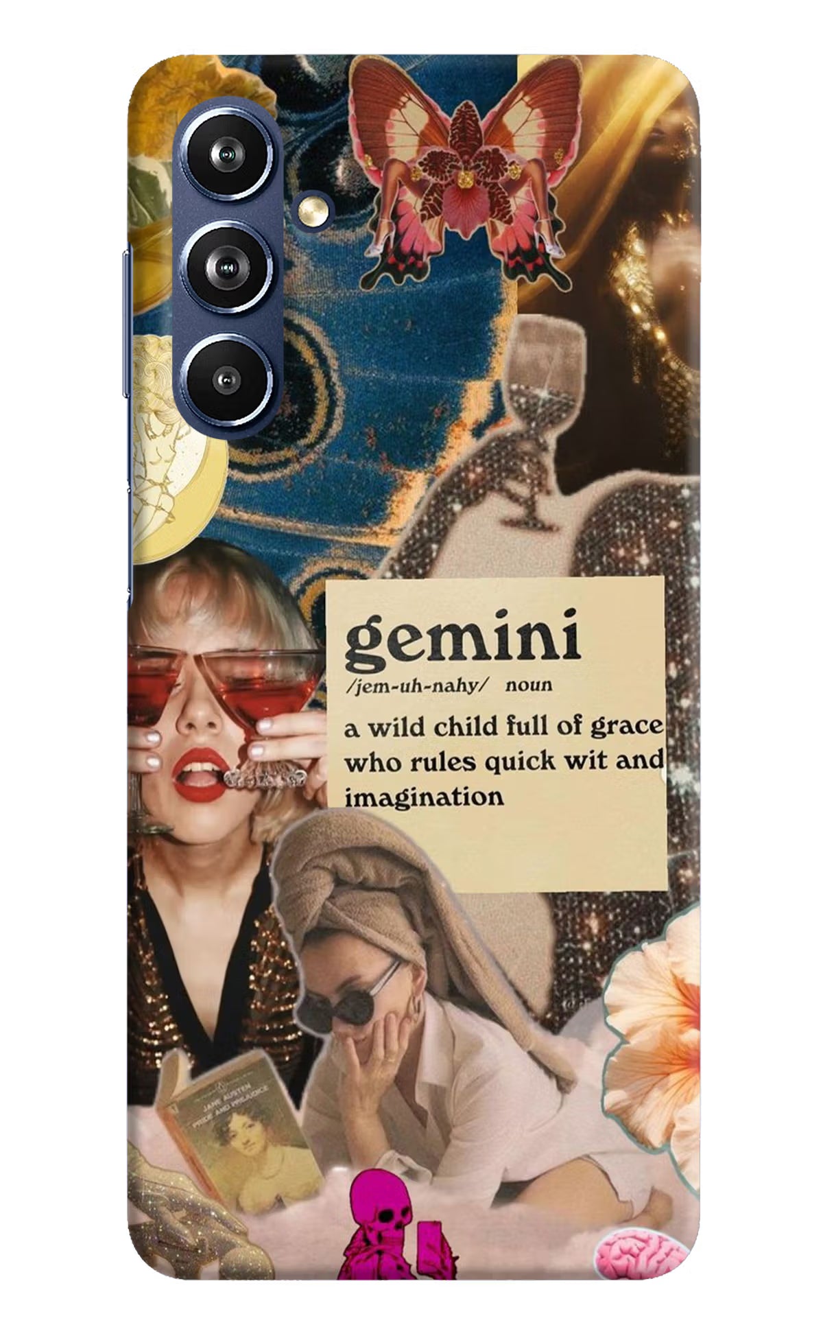 Gemini Zodiac Samsung F54 5G Hard Case Back Cover by Casekaro
