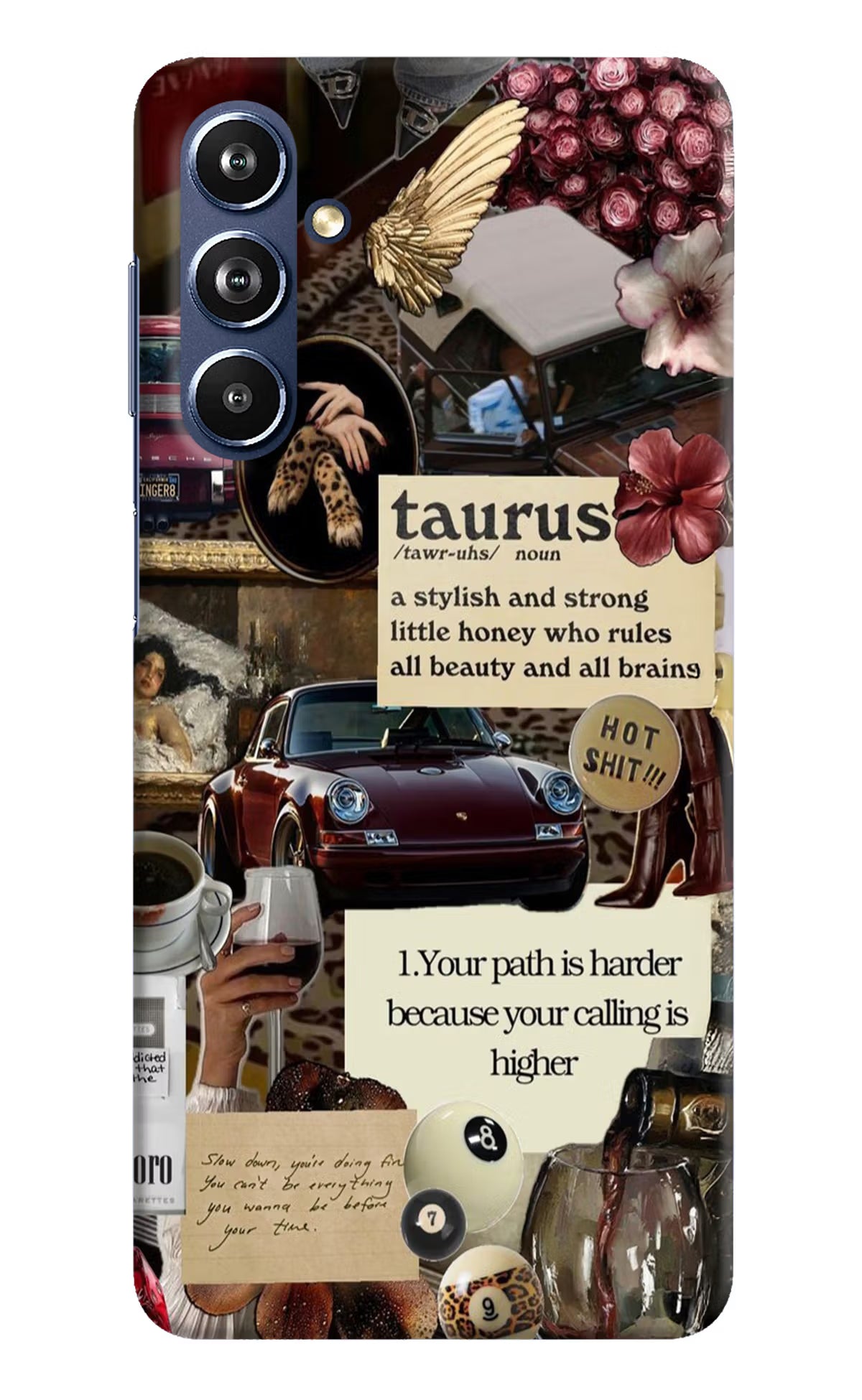 Taurus Zodiac Samsung F54 5G Hard Case Back Cover by Casekaro