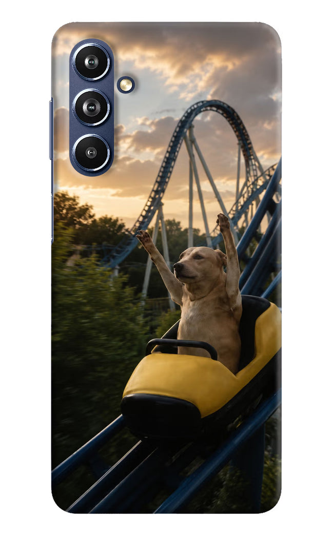 Rollercoaster Dog Samsung F54 5G Hard Case Back Cover by Casekaro
