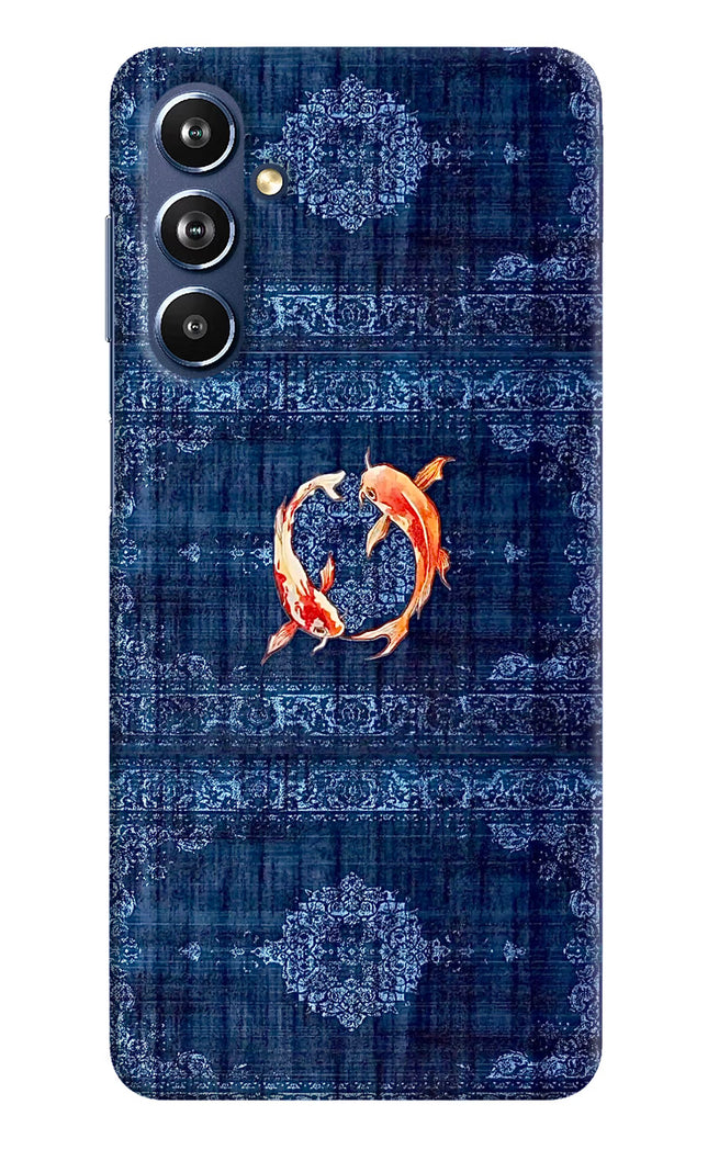 Koi Blue Samsung F54 5G Hard Case Back Cover by Casekaro