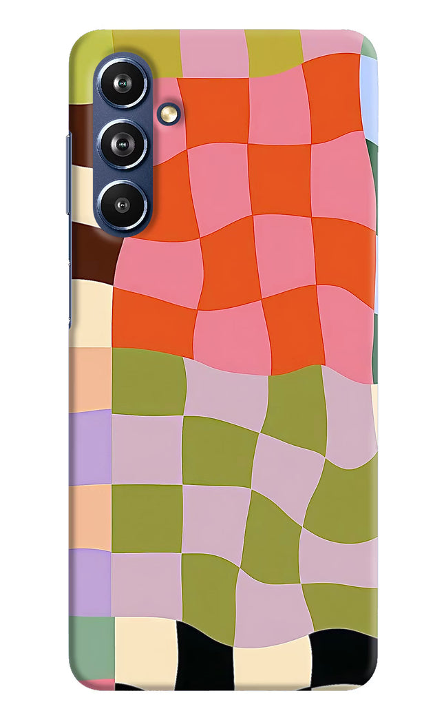Wavy Grid Samsung F54 5G Hard Case Back Cover by Casekaro