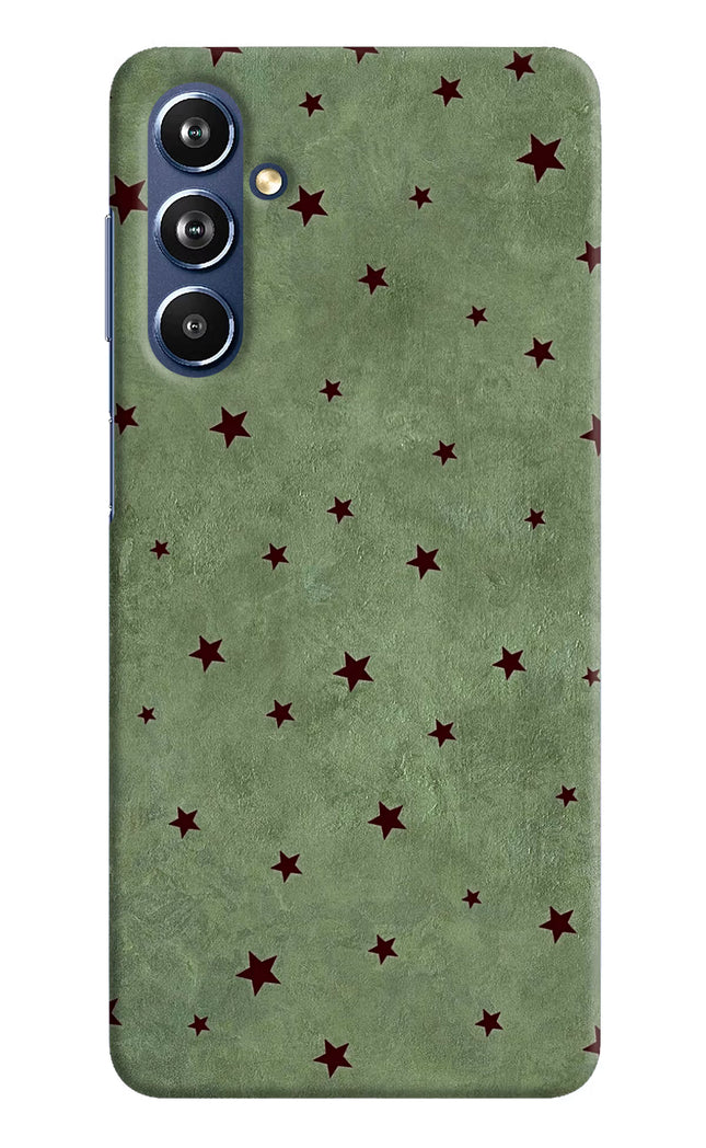 Green Stars Samsung F54 5G Hard Case Back Cover by Casekaro
