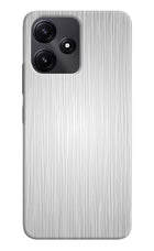 Wooden Grey Texture Poco M6 Pro 5G Hard Case Back Cover by Casekaro