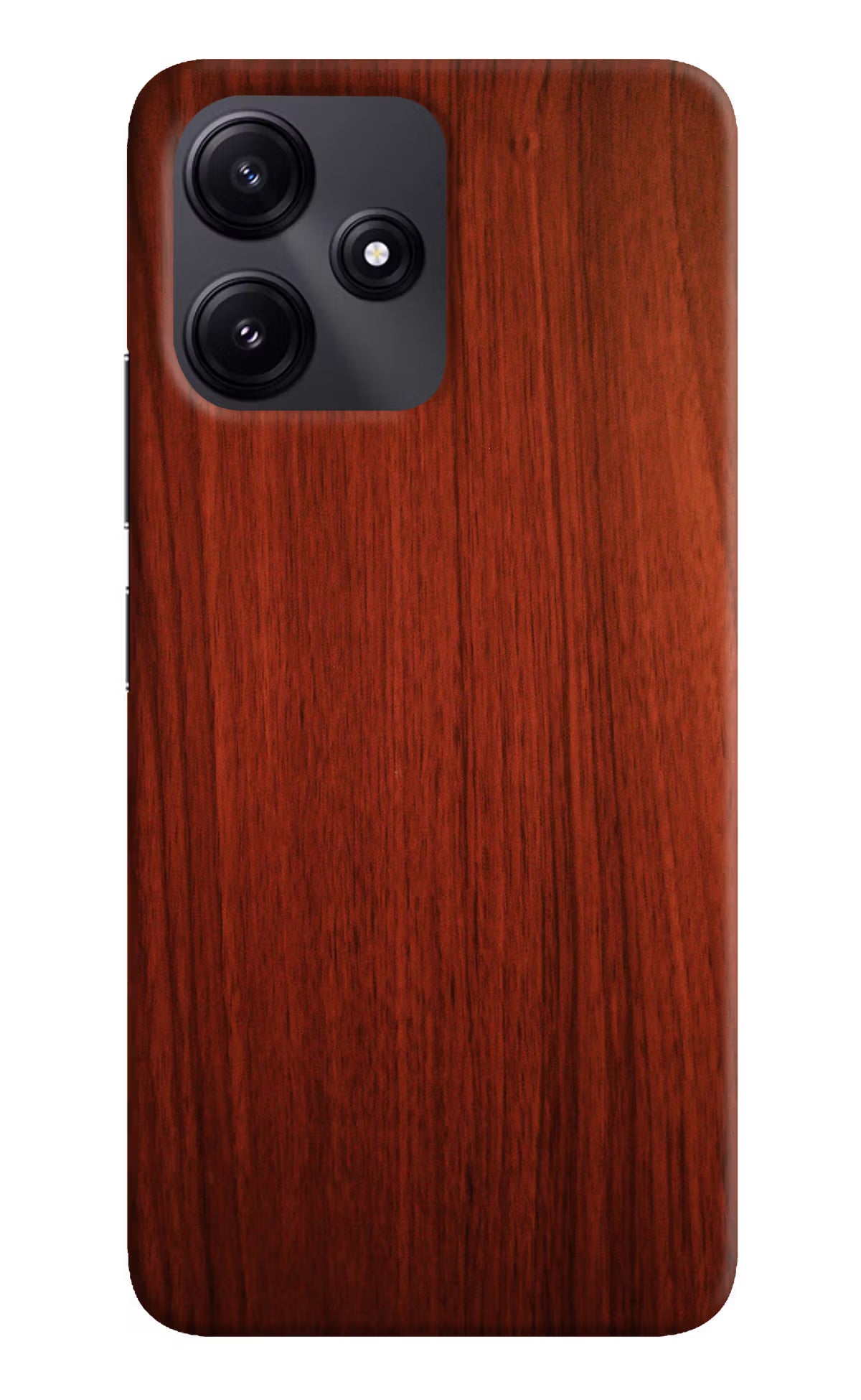 Wooden Plain Pattern Poco M6 Pro 5G Hard Case Back Cover by Casekaro
