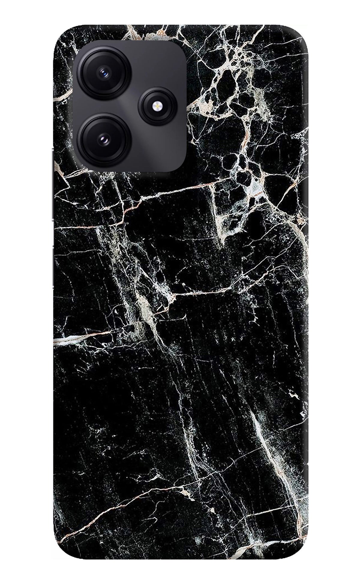 Black Marble Texture Poco M6 Pro 5G Back Cover