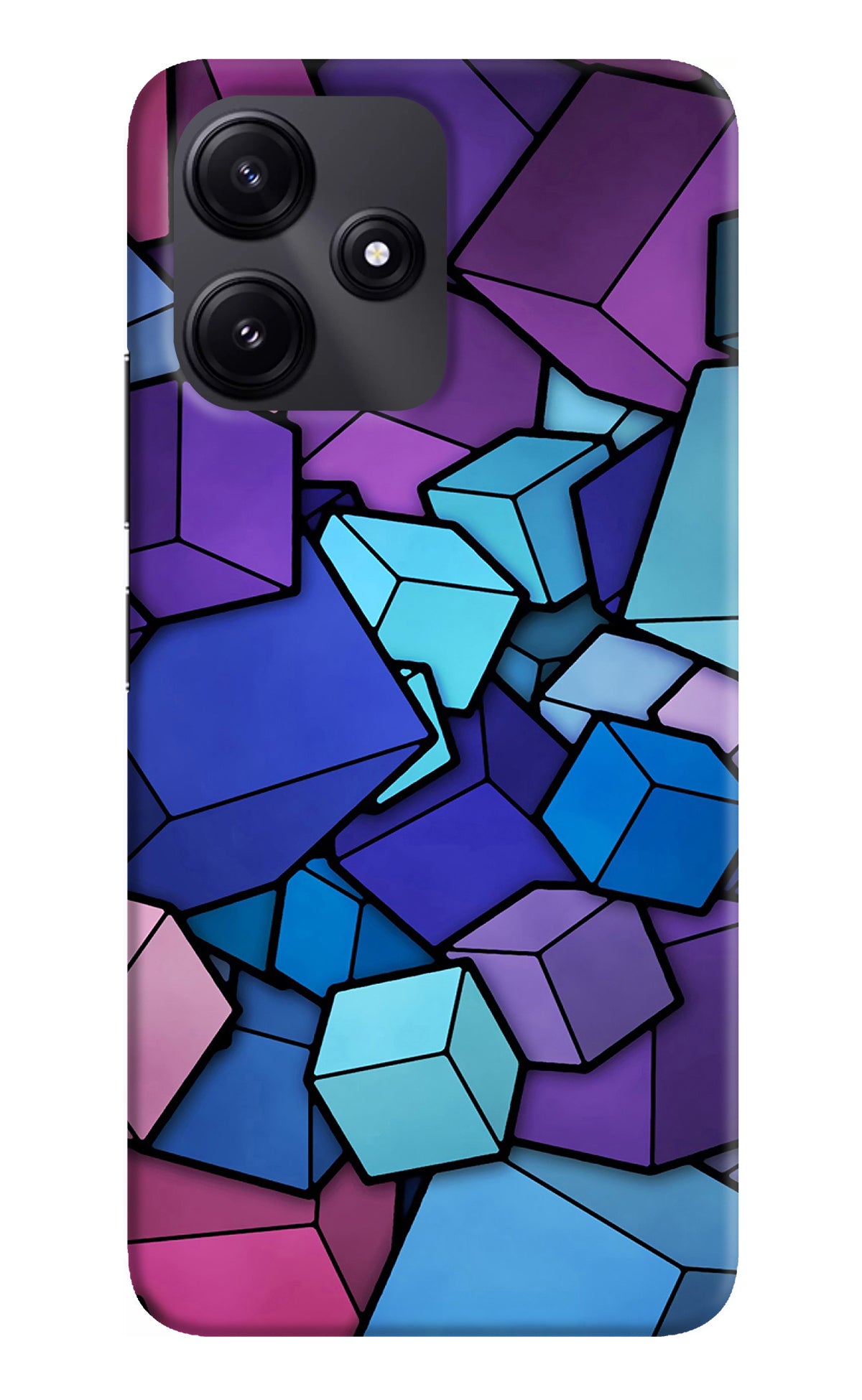 Cubic Abstract Poco M6 Pro 5G Back Cover