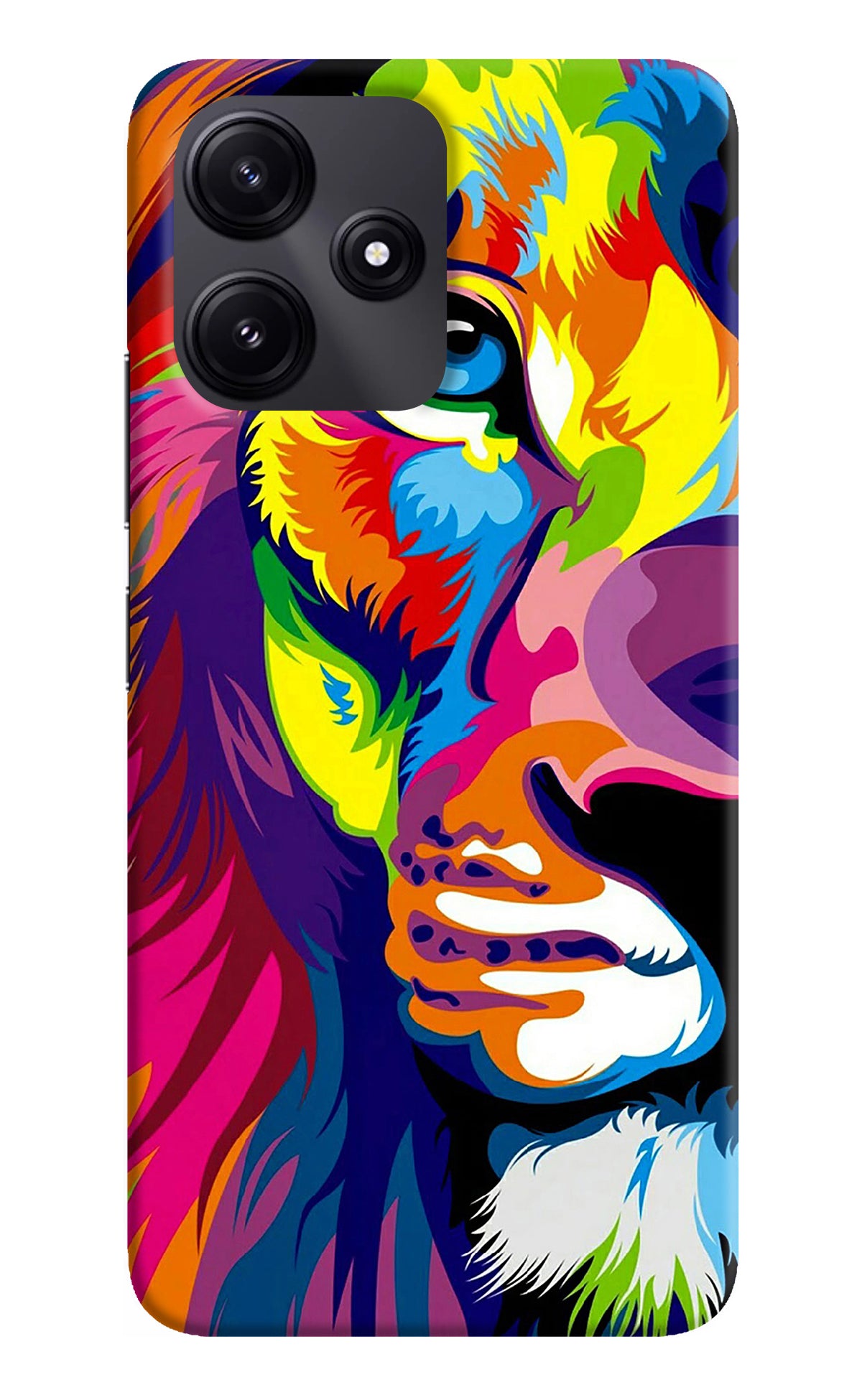 Lion Half Face Poco M6 Pro 5G Back Cover