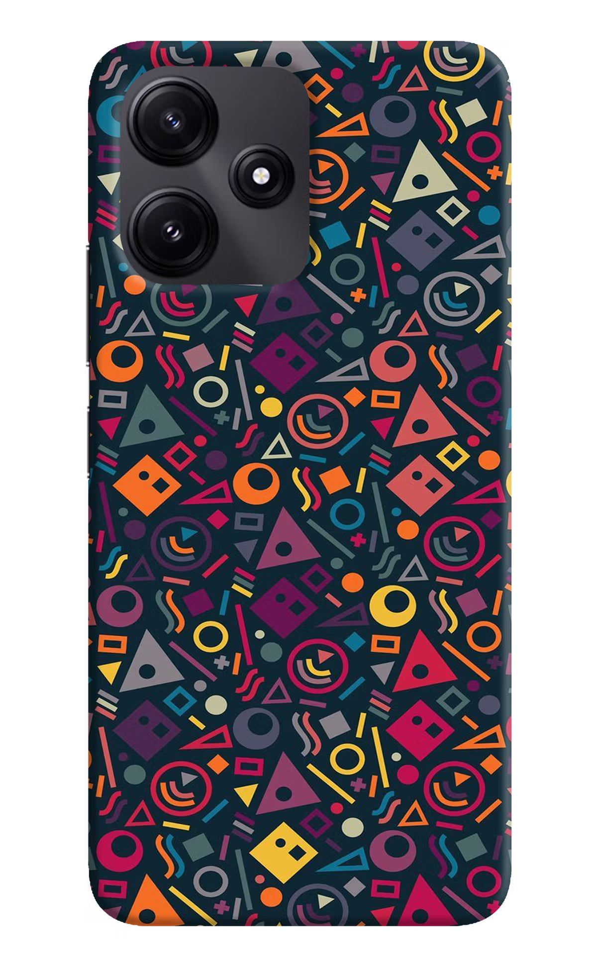 Geometric Abstract Poco M6 Pro 5G Hard Case Back Cover by Casekaro