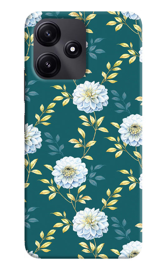 Flowers Poco M6 Pro 5G Hard Case Back Cover by Casekaro